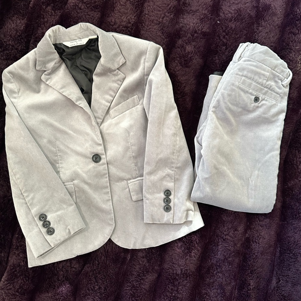 Janie and Jack Gray Kids Matching Set